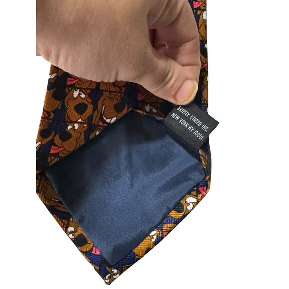 Cartoon Network Hanna Barbera Scooby Doo Faces Vintage Novelty 1999 Necktie - Picture 6 of 7